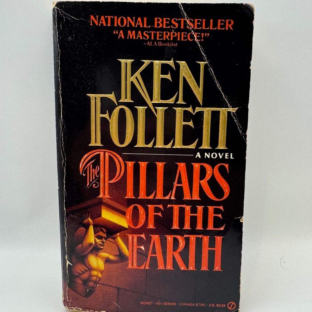 The Pillars of the Earth Ken Follett Historical Fiction Signet Paperback 1990